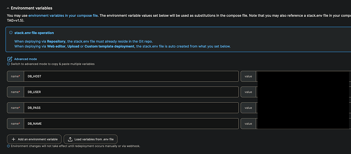 5a.synology portainer gitea env Redacted
