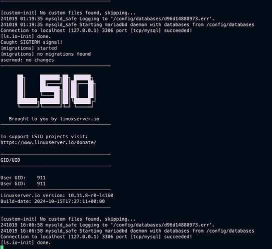 6.mariadb log