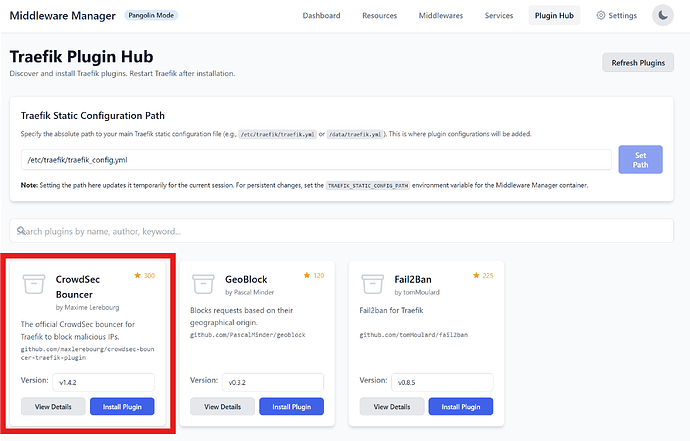 InstallCrowdsecBouncerWithMiddleware